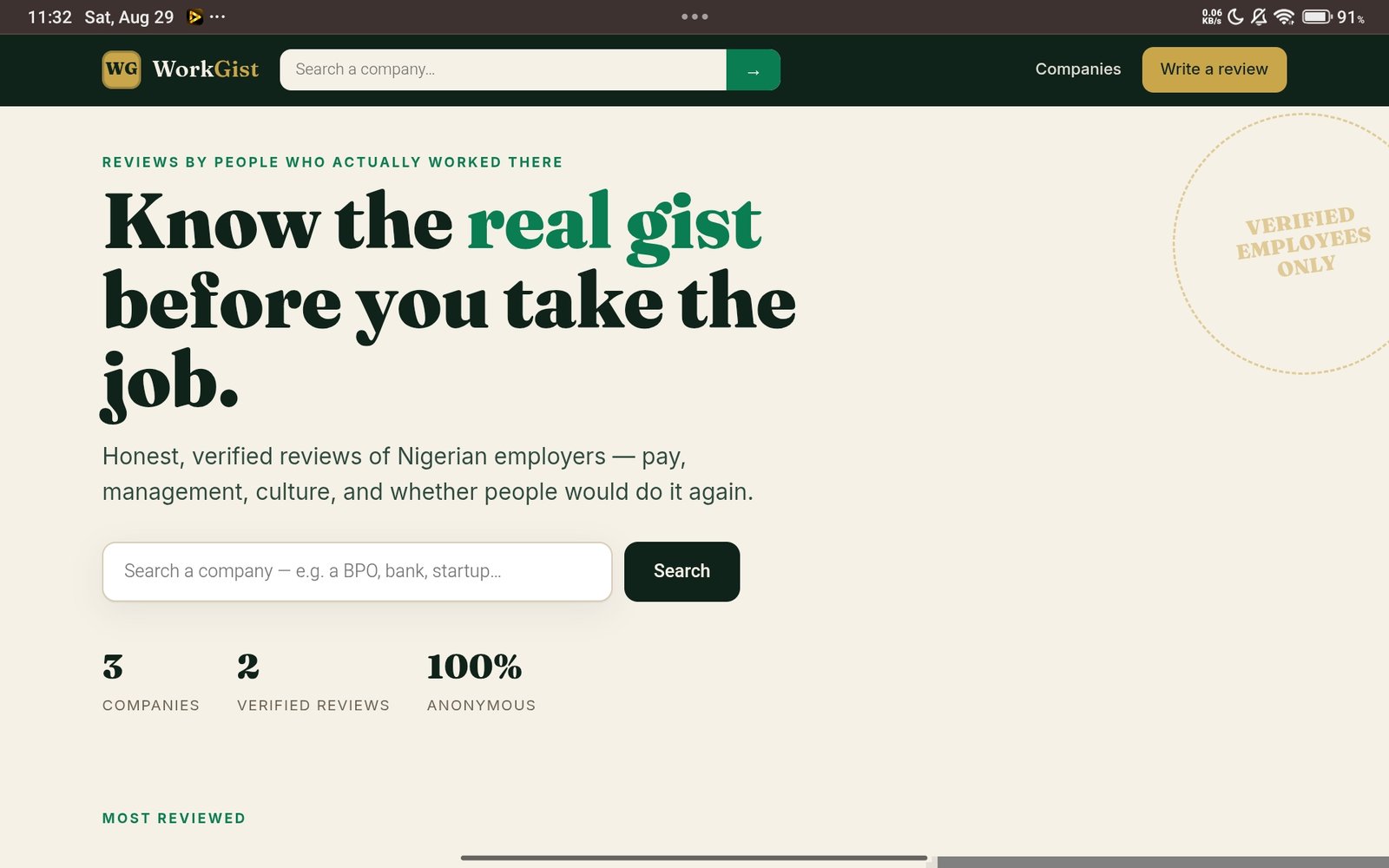 Work Gist